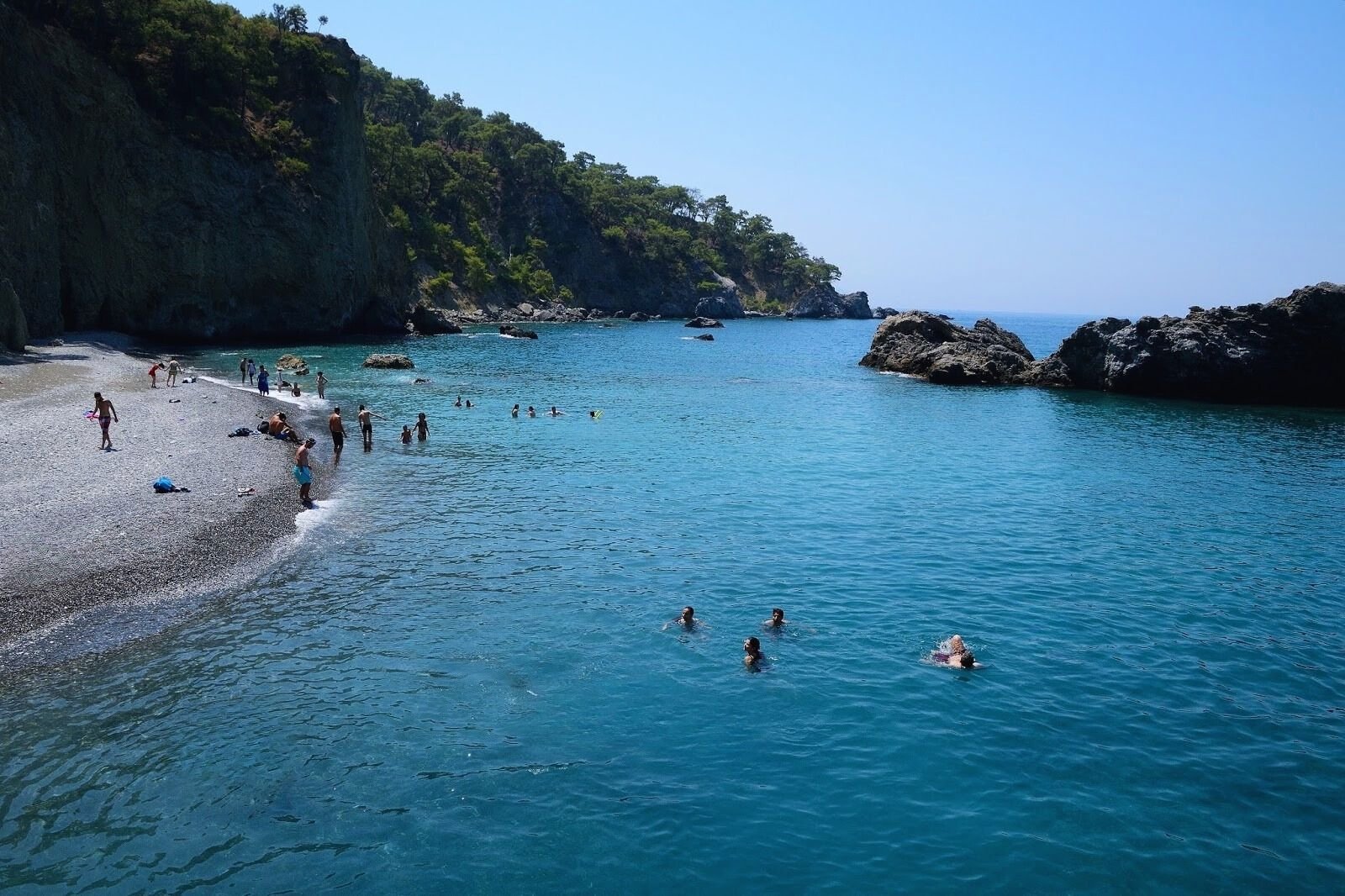 Deve Plajı deve silüeti kaya turkuaz deniz