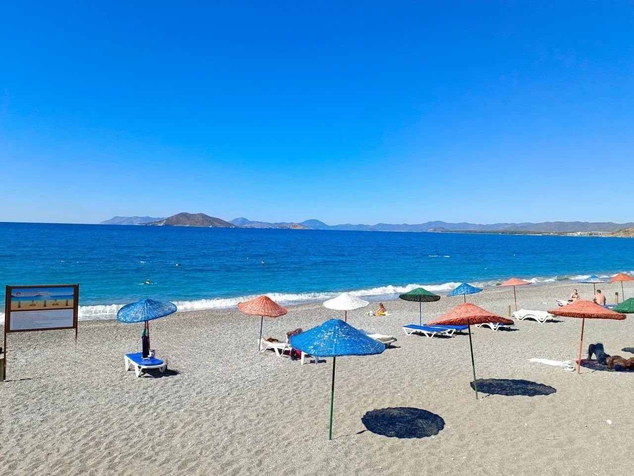 Çalış Plajı gün batımı uzun kumsal