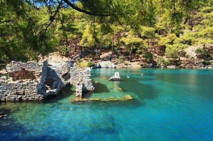 Göcek koyları yat turizmi turkuaz deniz