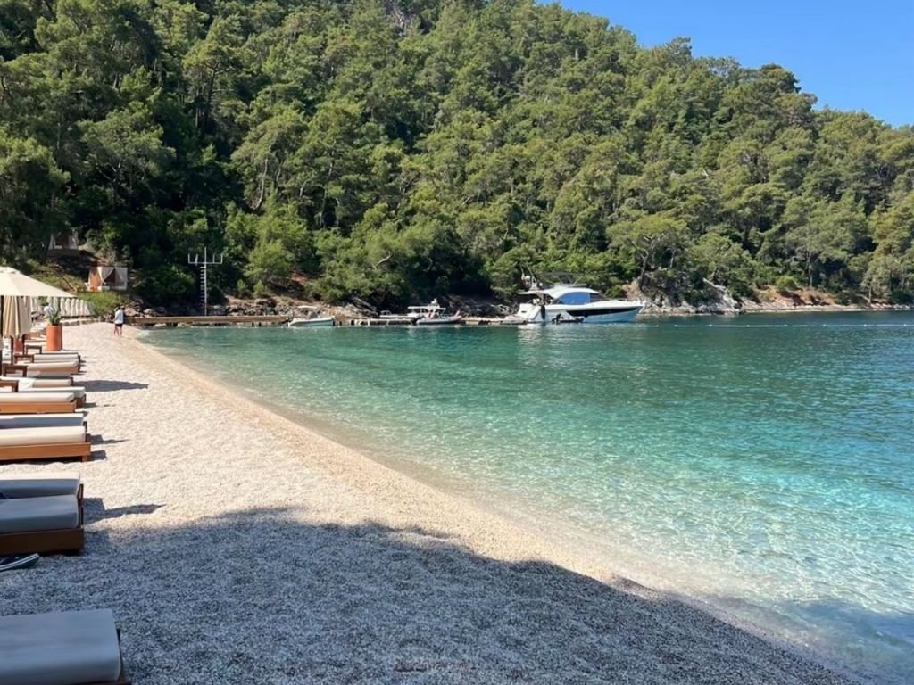 So Beach lüks beach club turkuaz deniz